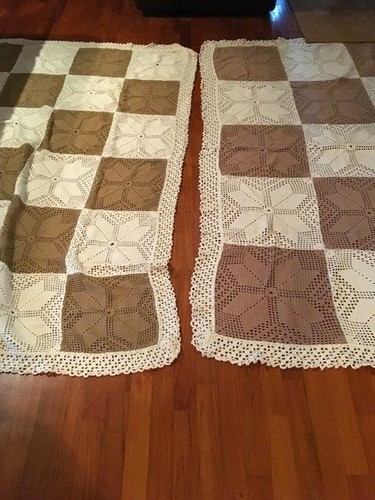 Coppia coperte fatte mano - coperte,