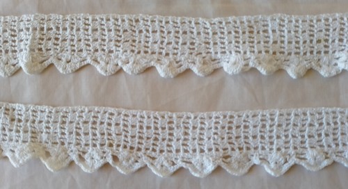 Bordura cotone bianca - cotone, a