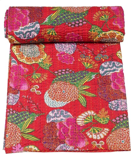 Trapunta kantha rossa - trapunta, stampa