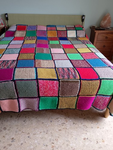 Coperta patchwork matrimoniale - patchwork,