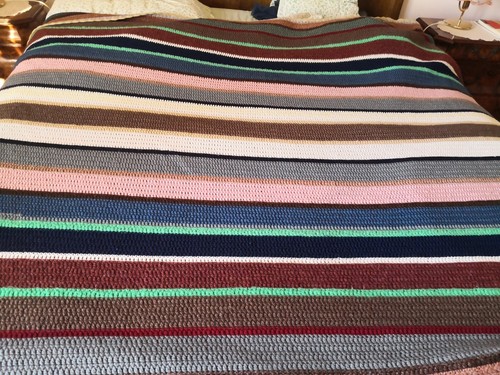 Plaid coperta lana fatta a - in,