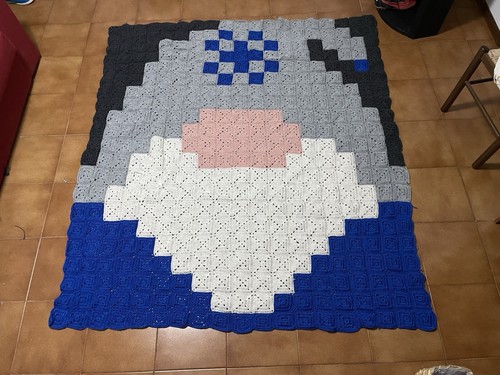 Coperta plaid lana uncinetto - plaid,