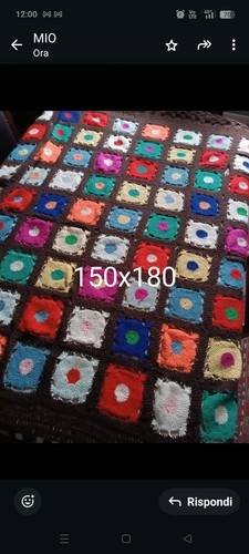 Coperta lana fatta mano - fatta, a